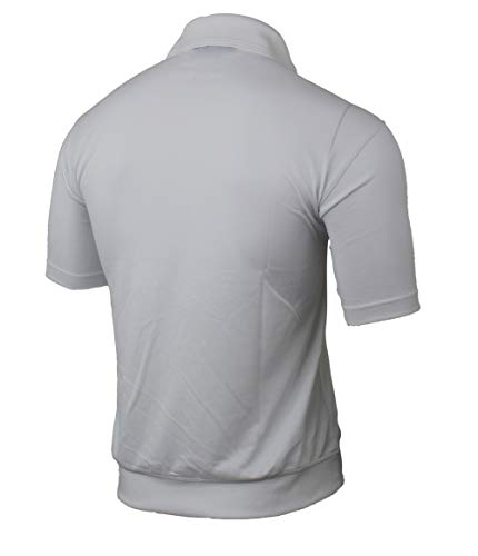 Herren Poloshirt Kurzarm, Polohemd, Gestreifte Blousonshirt mit Brusttasche aus Baumwoll-Mix (M bis 3XL)